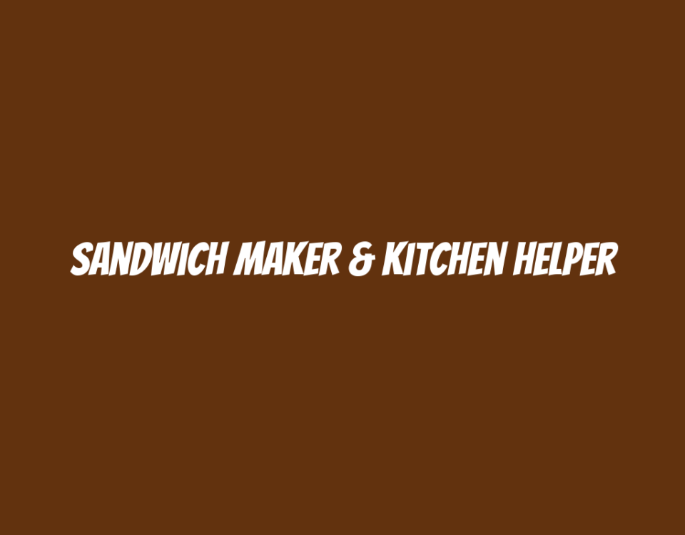 Sandwich Maker & Kitchen Helper