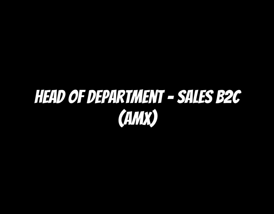 Head of Department - Sales B2C (AMX)