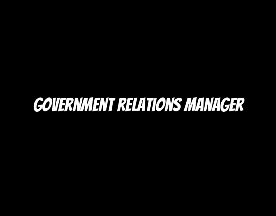 Government Relations Manager