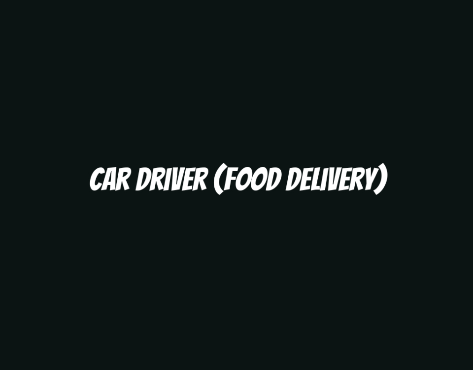 Car Driver (Food Delivery)