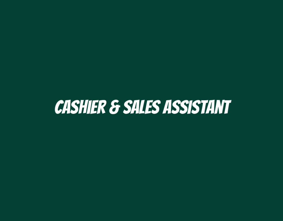 Cashier & Sales Assistant