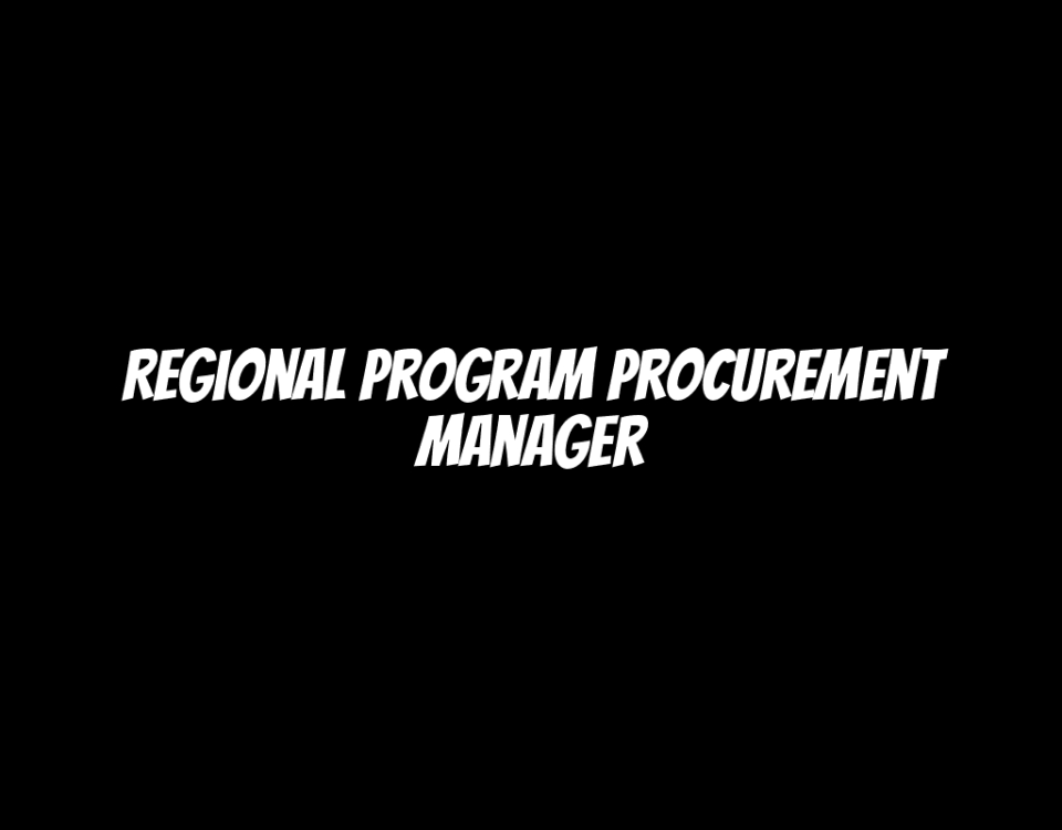 Regional Program Procurement Manager