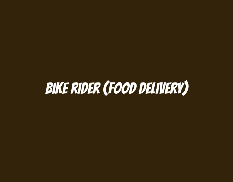 Bike Rider (Food Delivery)