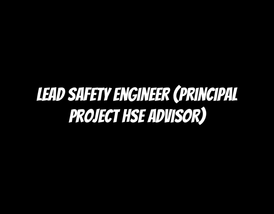 Lead Safety Engineer (Principal Project HSE Advisor)