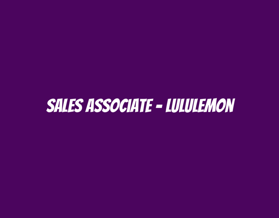 Sales Associate - Lululemon