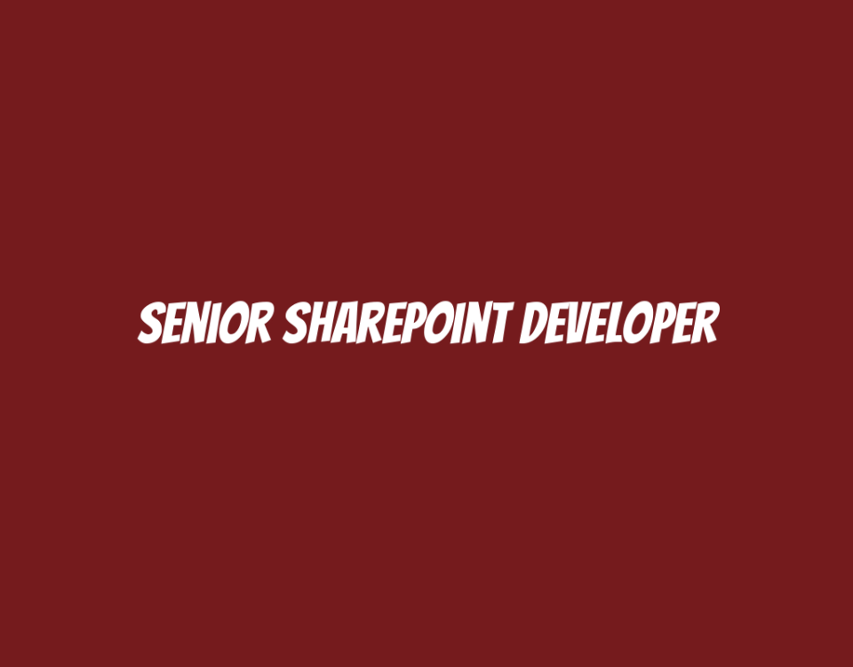 Senior SharePoint Developer