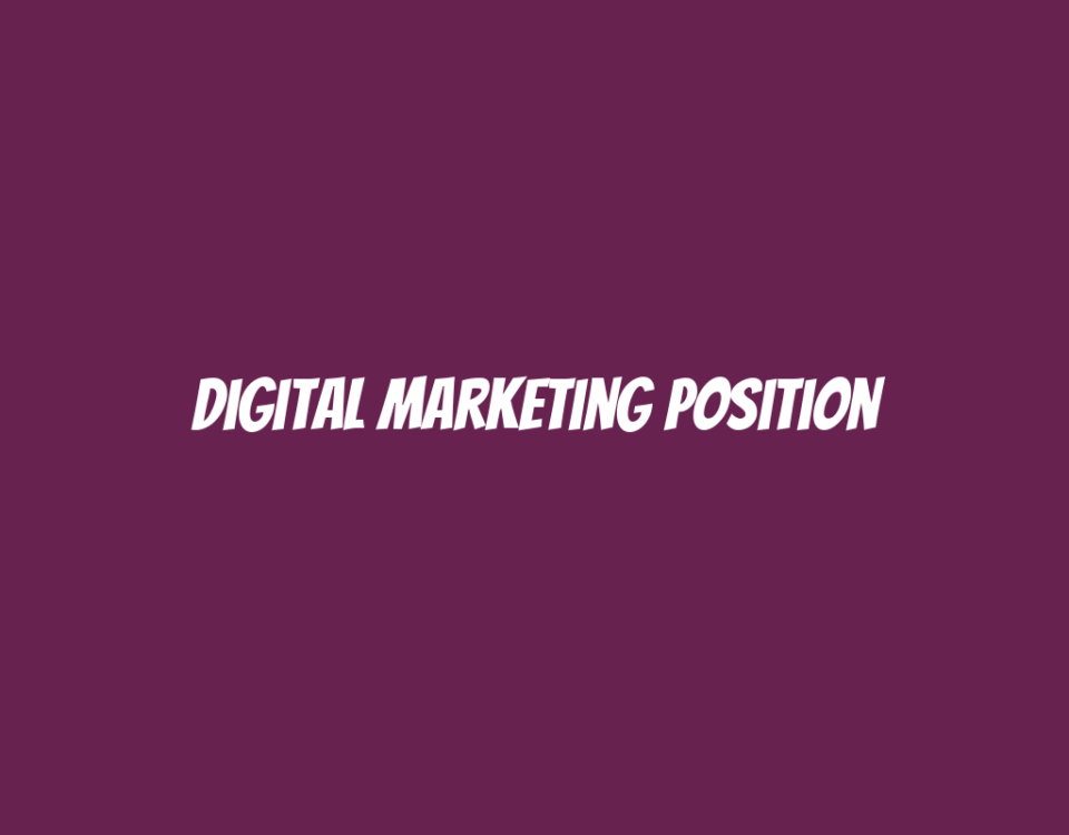 Digital Marketing Position