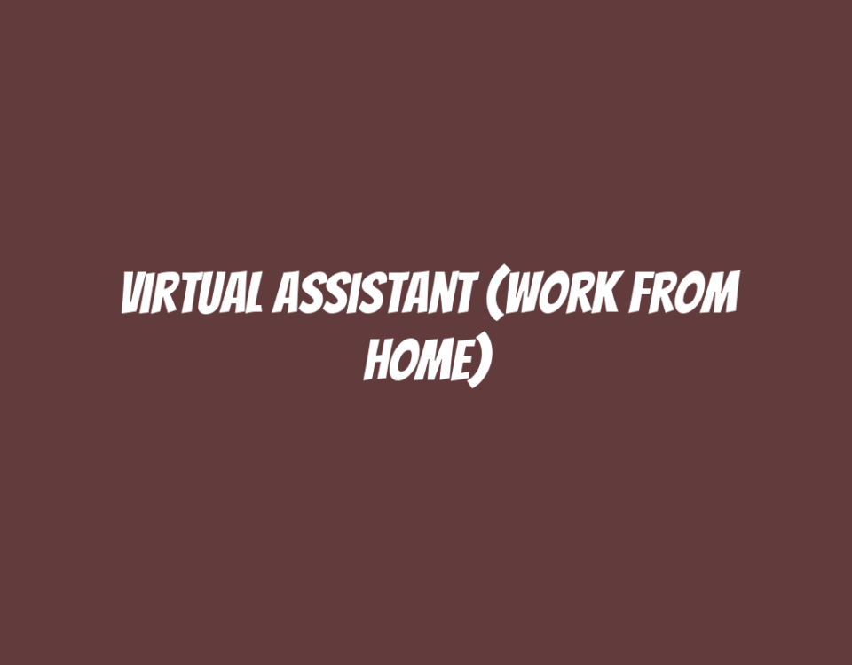 Virtual Assistant (Work From Home)